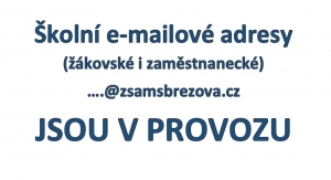 Školní e-maily jsou v provozu