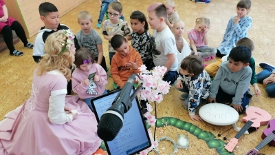 Hudebně-pohádkový workshop v 1. A