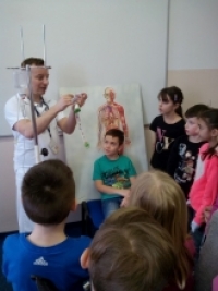 Exkurze v areálu děčínské nemocnice 3. A a 3. B