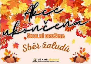 Sběr žaludů - akce ŠD