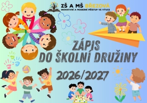 Zápis do školní družiny pro školní rok 2026/2027