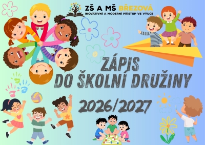 Zápis do školní družiny pro školní rok 2026/2027