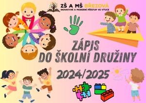 Zápis do školní družiny pro školní rok 2024/2025