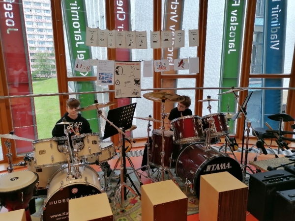 Hudební workshop bicích nástrojů – 4.A